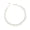 White, variant on Fashionable Geometric Beaded Clavicle Necklace Gold Plated Stainless Steel With Stone Adjustable Length