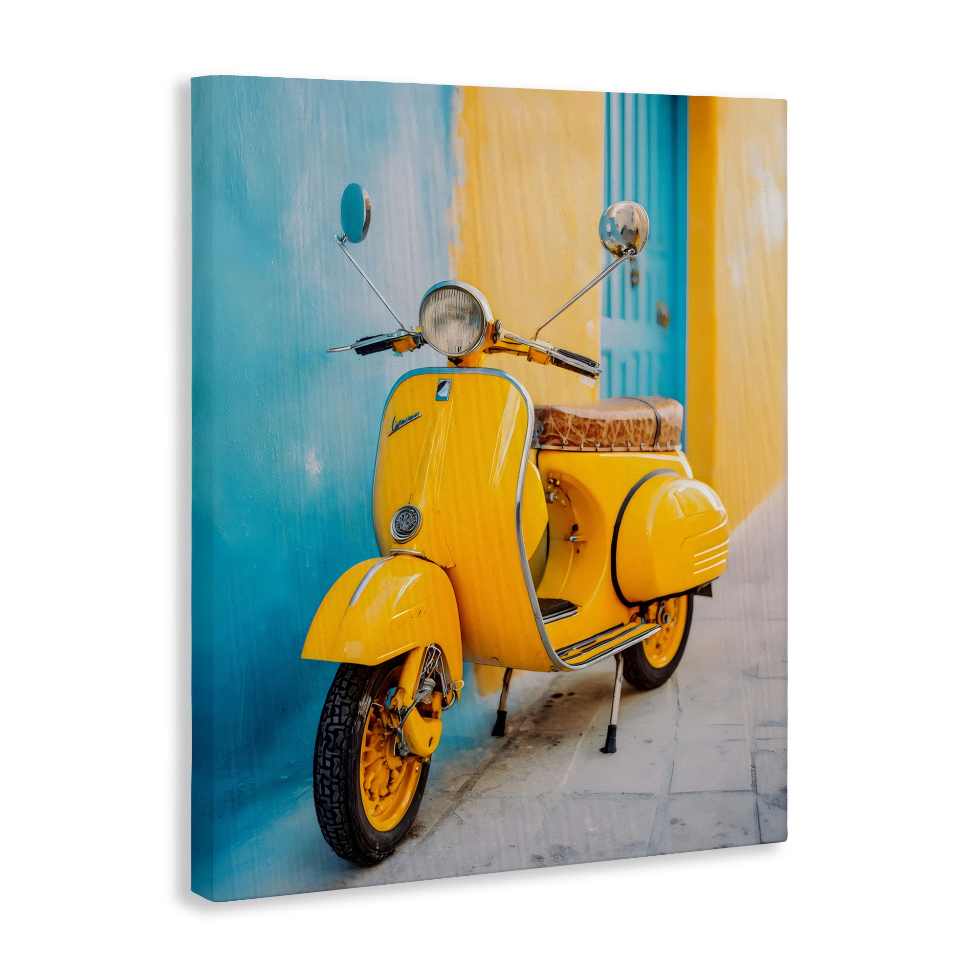 Stupell Industries Sunny Ride Vintage Moped Canvas Wall Art, design by Franklyn Gregory
