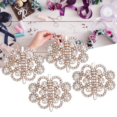 

EZSPTO Pearl Decorations Jewelry Ornaments Fashion Shoe Clips For Hats For Shoes