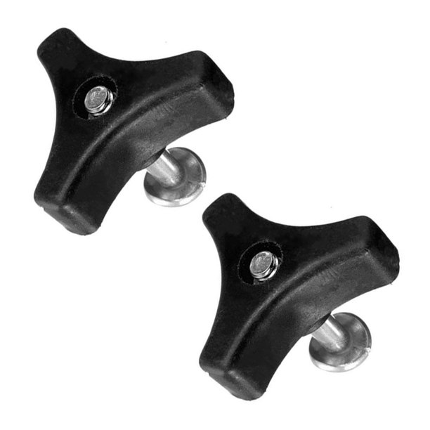 Garden Tool Accessories, Triangle Handle Knob Nut Screw Bolt Black for