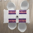 thumbnail image 3 of Ambesonne Chicago Skyline Place Mats Set of 4, Illinois Sunset, Standard Size, Purple Apricot Pink, 3 of 4
