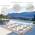 thumbnail image 3 of Boho Geometric Outdoor Rug for Patio/Deck/Porch, Non-Slip Large Area Rug 3 x 5 Ft, Simple Farmhouse Nation Abstract Motifs Indoor Outdoor Rugs Washable Area Rugs, Reversible Camping Rug Carpet Runner, 3 of 8