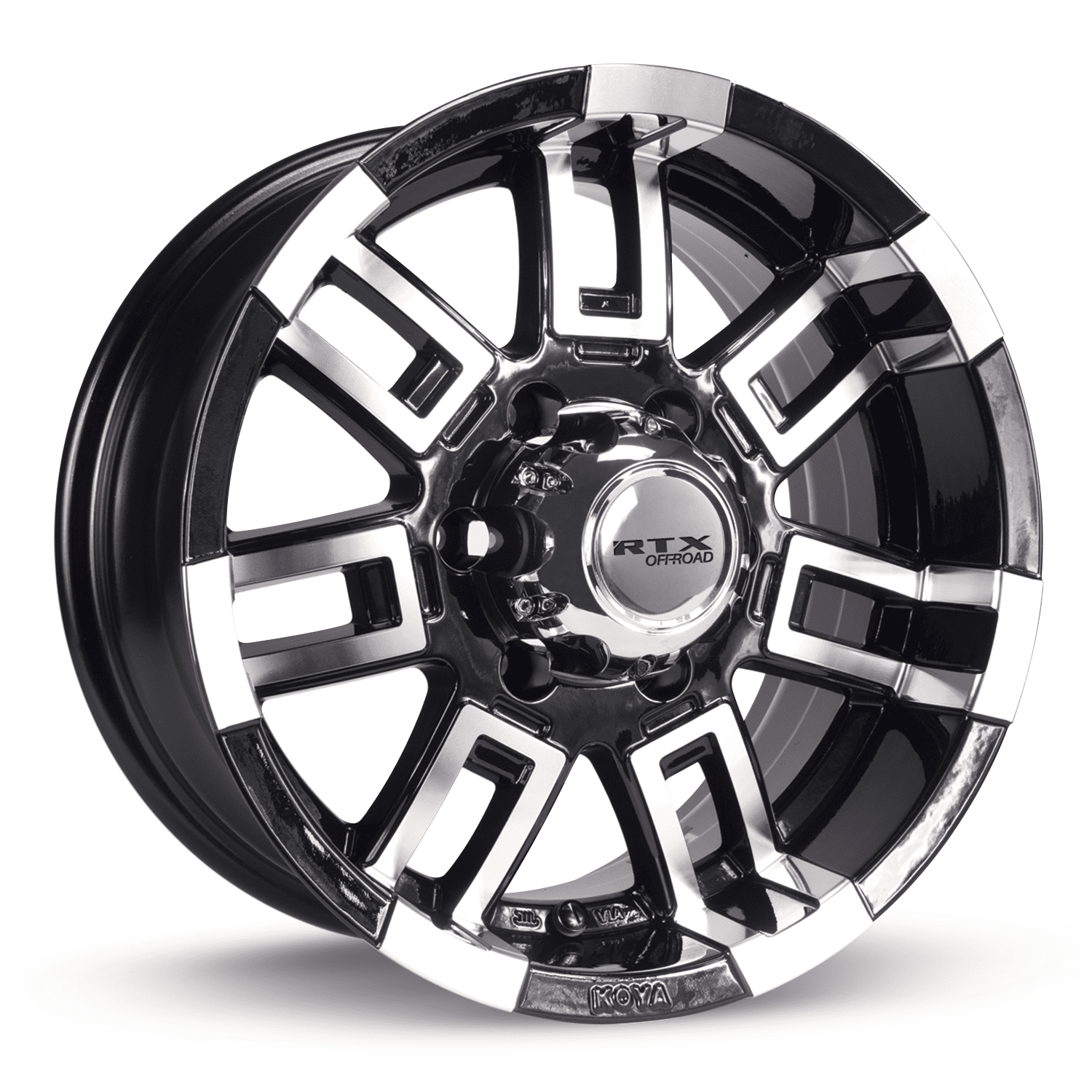 RTX Crush 16x8 5x114.3 ET12 CB73.1 Black Machined Wheel