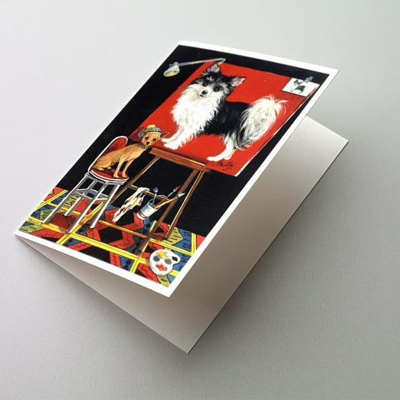 Chihuahua Think Big Greeting Cards and Envelopes Pack of 8