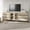 Beige, variant on 3 In 1 TV Stand For Tvs Up To 100 Inch, Modern TV Console With Glass Doors And 6 Drawers, Entertainment Center With Adjustable Shelf For Living Room, Bedroom,Brown