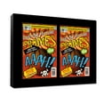 thumbnail image 2 of Black Comic Book Frame with Black Mat - 2 Openings to Display 2 7.75"x10.5" Golden Age Comic, 2 of 7