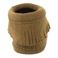thumbnail image 5 of Minnetonka Riley Moccasin Booties (Infant/Toddler), Taupe Leopard 6 Toddler, 5 of 5