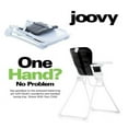 Joovy Nook Adjustable SwingOpen Tray Padded Folding Baby High Chair, Black