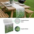 thumbnail image 6 of Spring Plants Table Runner Watercolor Leaves Green Abstract Heart White Wood Grain Table Runners Dresser Scarves Holiday Kitchen Dining Table Decoration for Home Party Indoor 13x90 Inch, 6 of 9