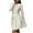 Beige, variant on Quinlirra Womens Sweater Dress Women's Round Neck Waist Cinched Knitted Sweater Dress Green M