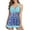 Light Blue, variant on Tankini Swimsuits for Women Mesh Skirt Boxer Split Ladies Bikini Swimwear V Neck Tank Top with Boy Shorts Bathing Suits