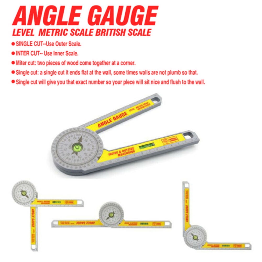 1*Table Saw Miter Gauge Protractor Starret Angle Finder Measuring Tool Carpentry