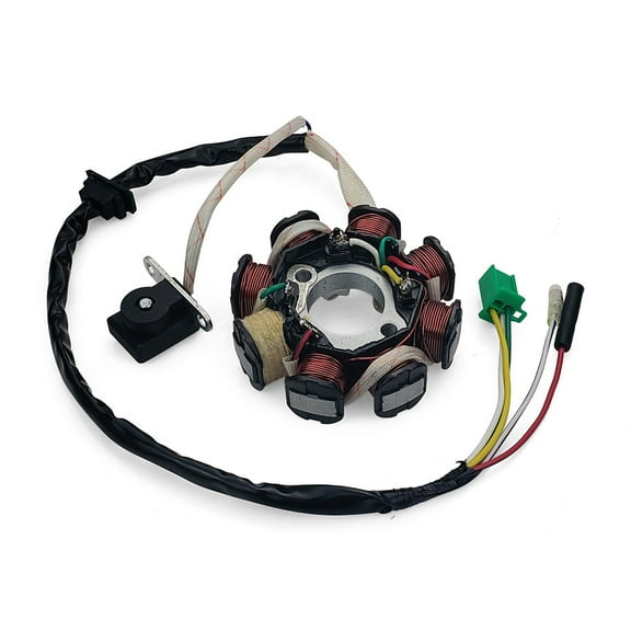 Stator/Magneto 8 Coil Male Plug 3 wires,  plus 2 loose wires  for GY6 150cc Scooters