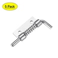 thumbnail image 1 of Unique Bargains 5 Pcs Carbon Steel Lock Bolt Spring Loaded Pin Latch 51mm Long (Right), 1 of 1
