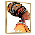 thumbnail image 3 of Designart 'Afro American Woman with Turban I' Modern Framed Canvas Wall Art Print, 3 of 5