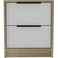 thumbnail image 5 of Kaia Nightstand, Two Drawers, Metal Handle White / Pine, 5 of 5