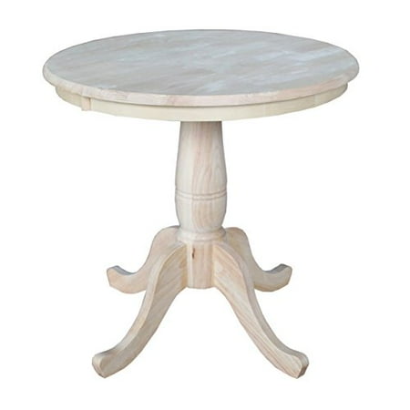 Modhaus Living Modern Style 30 Inch Wooden Round Top Pedestal Base Dining Table Natural Finish Includes Pen Modhaus Living Modern Style 30 Inch Wooden Round Top Pedestal Base Dining Table Natural Finish Includes Pen