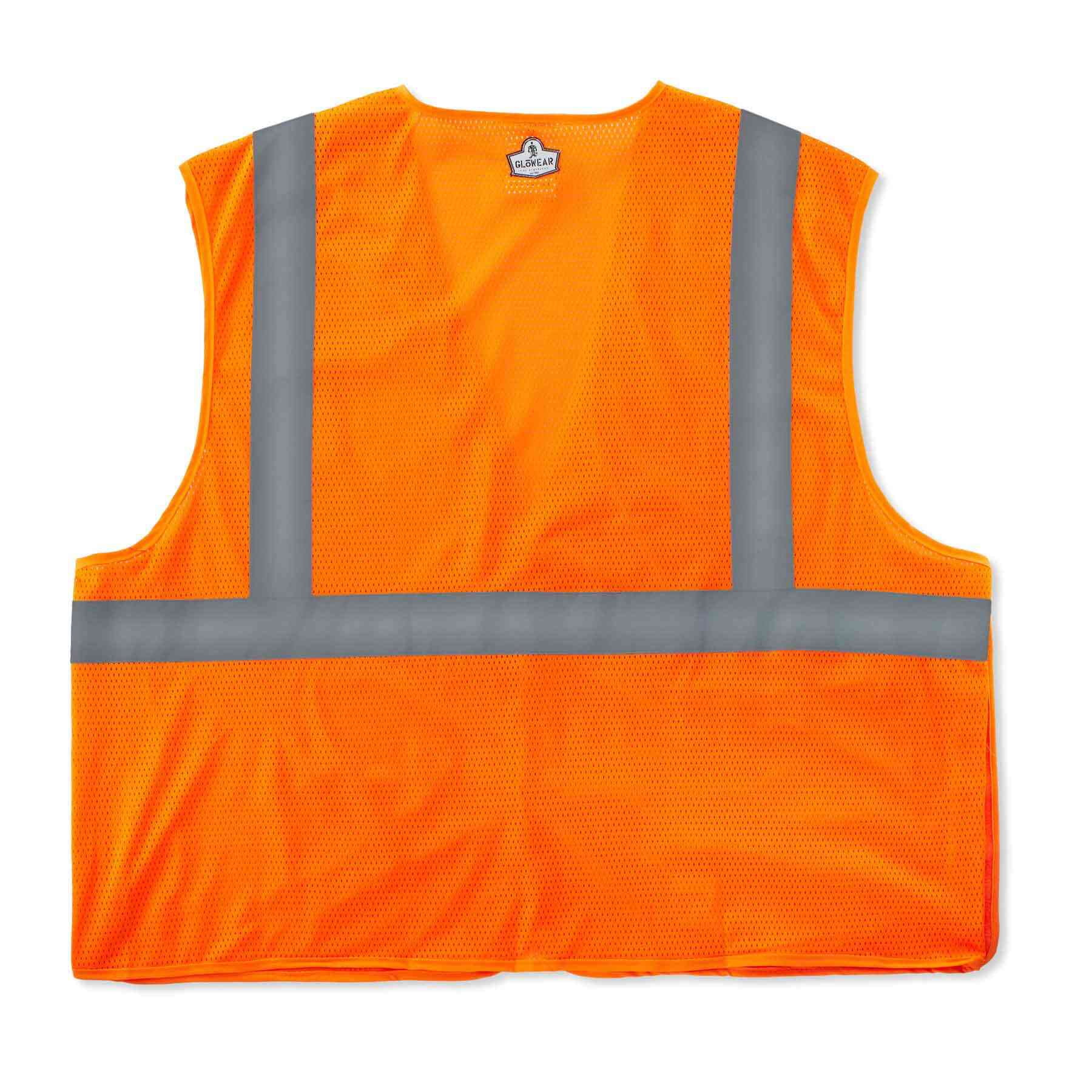 Ergodyne GloWear 8215BA Type R Class 2 Econo Breakaway Mesh Vest, Orange, XS