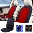 thumbnail image 2 of Car Heated Seat Cushion Winter Warming Pad Quick Heat In 2 Minutes Temp Adjustable 30℃ 65℃ Quality Phenolic Plug Built In Elastic Straps, 2 of 9