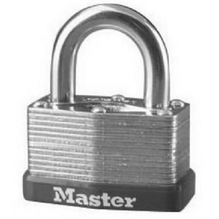 Padlock, Laminated Steel Warded Lock, 1-3/4 in. Wide, 500D, PADLOCK APPLICATION: For indoor and outdoor use; Lock is best used for sheds, gates,.., By Master