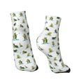 thumbnail image 4 of Bingfone Cute Avocado Yoga Design Patterned Men'S Women'S Casual Cotton Socks, 4 of 9