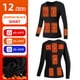 thumbnail image 3 of Conjunto de ropa interior con calefacción de 22 zonas para hombre y mujer, traje de invierno con calefacción, pantalón térmico para motocicleta con alimentación eléctrica por USB, 3 of 5