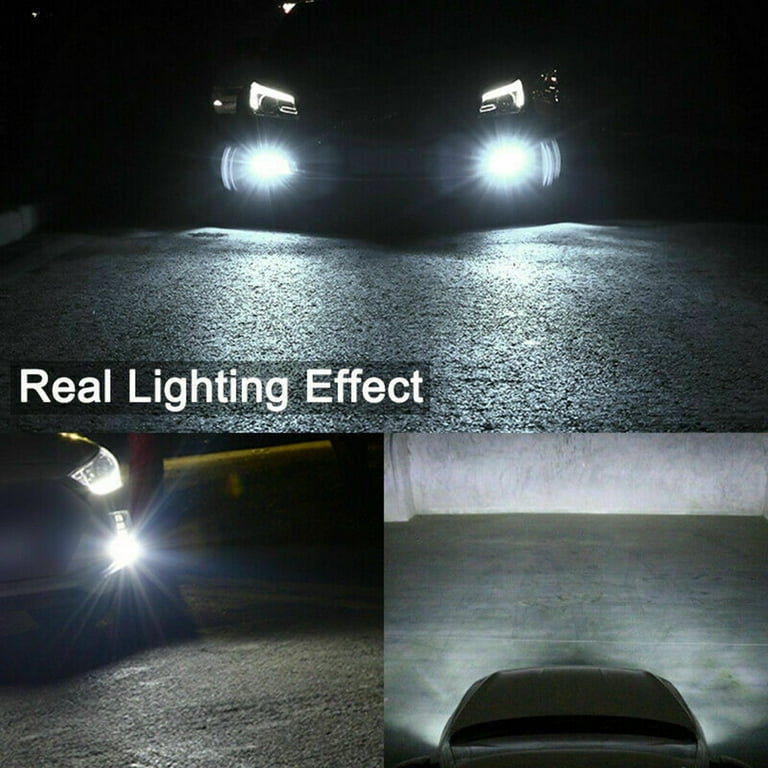 5202 5204 H16 LED Fog Light DRL 6000K Xenon White Bulbs - Foto 2