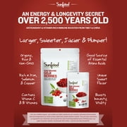Sunfood Superfoods Raw Organic Goji Berries Antioxidant Superfood with B Vitamins, 8 Oz