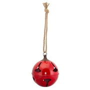 Home Seasonal Decorative Sleigh Bell 9"D X 29"H (Set Of 2) Iron - Red, Brown
