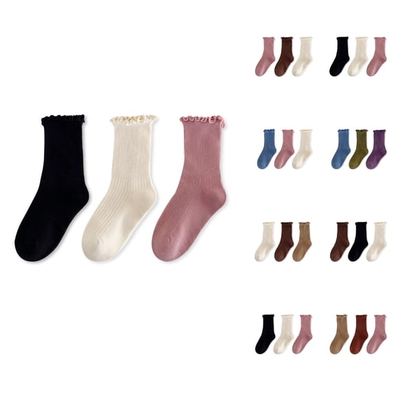 Kids Subtle Stripe Candy Slouch Socks – Spring Cotton Over-the-Calf Socks, Unisex Crew Socks for Big Kids, Multi-Occasion Daily Wear