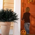 thumbnail image 3 of Artificial Boston Ferns Plant Greenery Faux Fake Shrubs Bushes for Outdoor UV Resistant Plastic Plants for Porch Wall Garden Indoor Outsides Festival Décor(Black, 4Pcs), 3 of 7