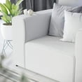 thumbnail image 7 of Modway Mingle Vegan Leather Armchair in White, 7 of 7