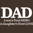 thumbnail image 3 of CafePress - Dad A Son's First Hero Dark T Shirt - 100% Cotton T-Shirt, 3 of 4