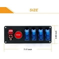 thumbnail image 5 of 12V Racing Car Ignition Switch Panel Relay Engine Start Push Button LED Toggle, 5 of 7