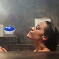 thumbnail image 5 of Blufree Altavoz Bluetooth para piscina con luces coloridas, altavoz flotante portátil para piscina IP68 impermeable, micrófono incorporado, sonido cristalino flotante inalámbrico Bluetooth para piscin, 5 of 5