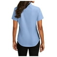 thumbnail image 3 of Yellow Rooster Womens Short Sleeve Easy Care Shirt Light Blue/Light Stone S, 3 of 7