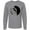 AC-Heather Grey, variant on Inktastic Rock Climbing Silhouette Long Sleeve T-Shirt