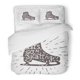 thumbnail image 1 of Juego de Ropa de Cama ABPHQTO 3 Piezas Rojo Actividad Vamos a Patinar sobre Hielo Diseño de etiqueta Bota Derby infantil Funda nórdica divertida con 2 fundas de almohada, 1 of 1