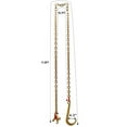 thumbnail image 5 of GVN J Hook Chain, 5/16 In X 10 Ft Bridle Tow Chain, G80 Bridle Transport Chain, Alloy Steel Chain With 2 G70 J Hooks, 9260 Lbs Break Strength Tow Hooks, 5 of 8