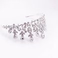 thumbnail image 6 of Milisente Crystal Bridal Crowns For Women Alloy Party Rhinestones Tiaras For Girls(Silver), 6 of 9