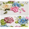 thumbnail image 2 of Estbridge Embroidery Beginner Kit DIY Floral Silk Ribbon Cross Stitch Stamped 3D Embroidery Kit, 2 of 9