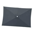 thumbnail image 2 of DYNWAVECA Patio Umbrella Replacement Canopy Replacement Parasol Canopy 200cmx300cm Easy to Install Practical Rectangular for Home Patio Gray, 2 of 9