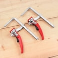 thumbnail image 3 of Quick Ratchet Guide Rail Clamp, Greater Clamping Force Track Saw Guide Rail Clamp With ABS Pad For Woodworking, 3 of 8