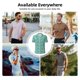 thumbnail image 5 of Fotbe Great White Shark Camiseta Polo de Golf para Hombre con Estampado – Camisa Deportiva Transpirable con Cuello Abotonado-Large, 5 of 6