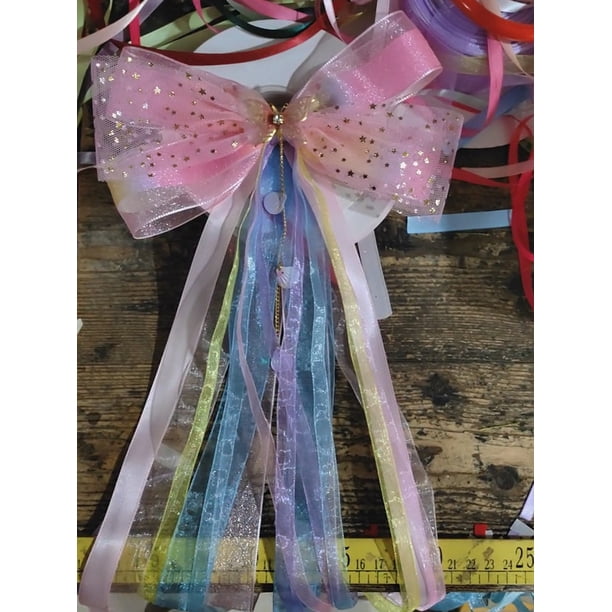 KAKOWELY Lazo grande DIY, accesorio para el cabello, lazo grande de poliéster, para bodas, fiestas, cumpleaños, regalos, decoración para novias, damas de honor y niñas.