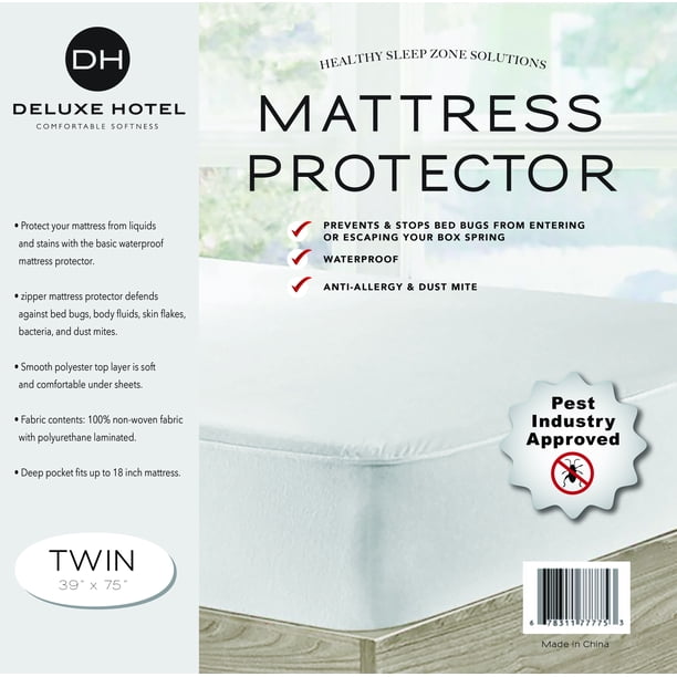 Ultimate Zippered Waterproof Mattress Protector ( Twin )