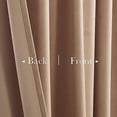 thumbnail image 4 of Blush Beige Curtains 100 inches Long Back Tab Thermal Insulated Noise Reducing Drapes for Sliding Door Living Room Home Decoration for Bedroom, W52 x L100, 2 Panels, 4 of 8