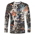 thumbnail image 5 of COSFO Graffiti Print Workout Shirts for Men Cotton Long Sleeve Casual Tops Crew Neck Loose Pullover Graphic Tees, 5 of 5