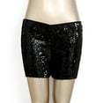 thumbnail image 4 of Mifsaly Sequin Micro Shorts Women Low Waist Elastic Rave Carnival Y2K Sparkly Glitter Mini Shorts Stretchy Party Night Out Clubwear Festival Mardi Gras Sequin Shorts Outfits, 4 of 7