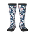 thumbnail image 2 of Picia Women Crew Soft Moisture-wicking Socks Flowers Pattern Design Cotton Socks, One Size fit All, 2 of 9